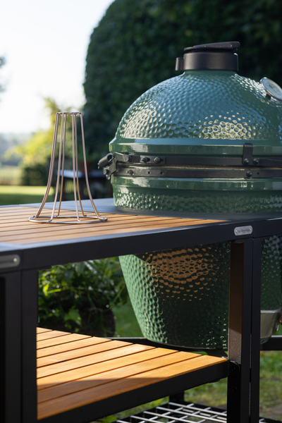 Kanateline Big Green Egg pystymallinen niklattu