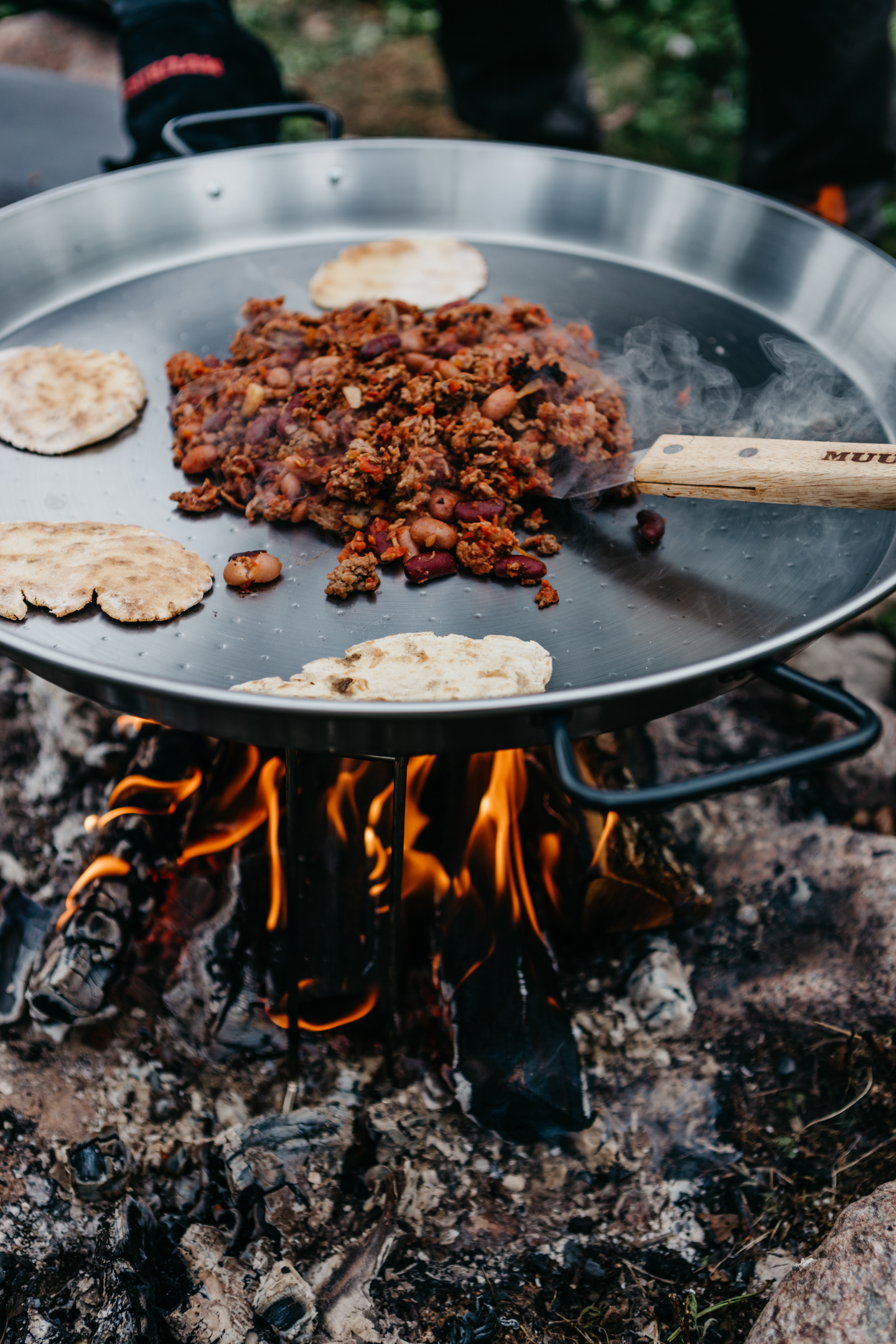 Paellapannu Muurikka 70cm teräs