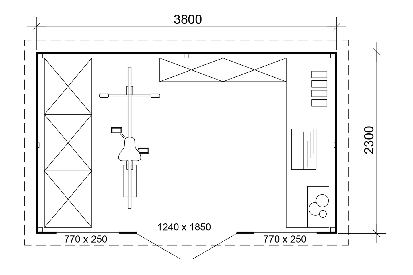 Aittavarasto Goodiy Leksand 8,7m²
