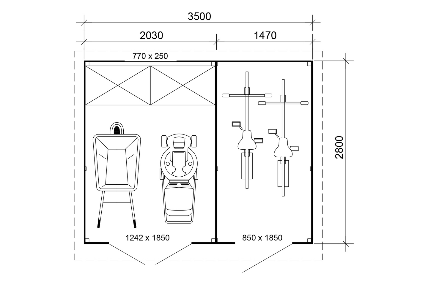 Aittavarasto Goodiy Kiiruna 9,8m²