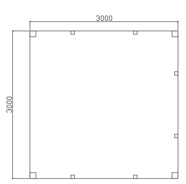 Pergola Lillesand 300x300cm