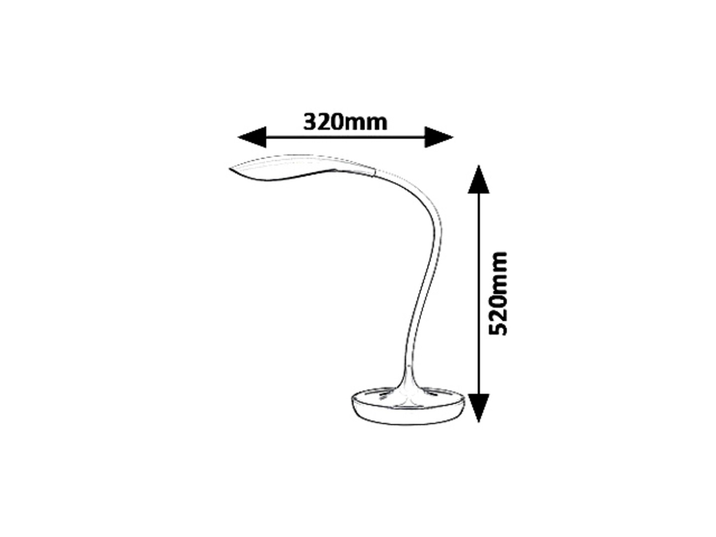 Pöytävalaisin Rabalux Belmont 5W 400lm 3000K harmaa