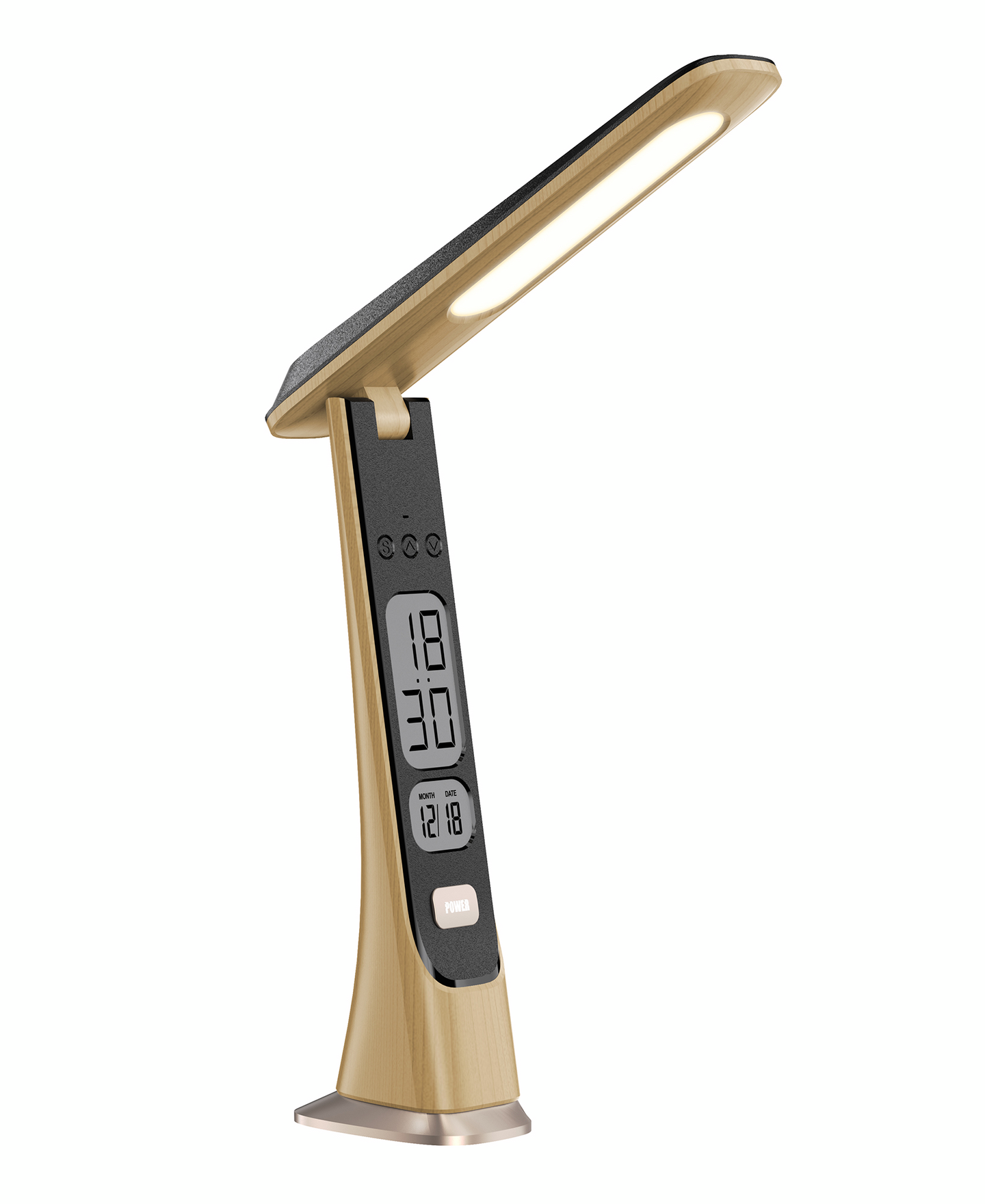 Pöytävalaisin Focuslight Smart led ladattava 5W  puu musta