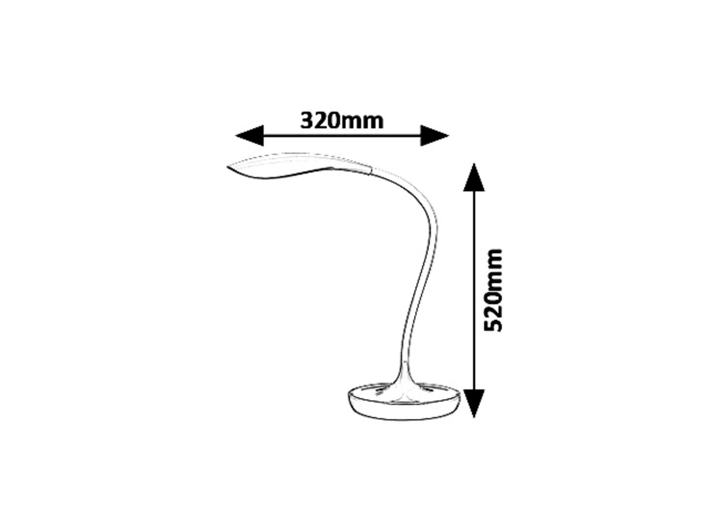 Pöytävalaisin Rabalux Belmont 5W 400lm 3000K kulta