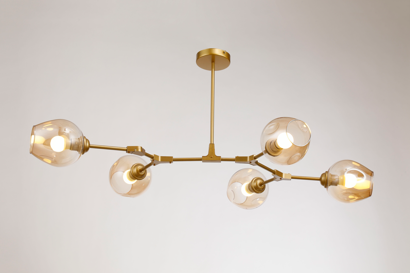 Kattovalaisin Focuslight Adams 5xE27 max.40W mattakulta/amberlasi