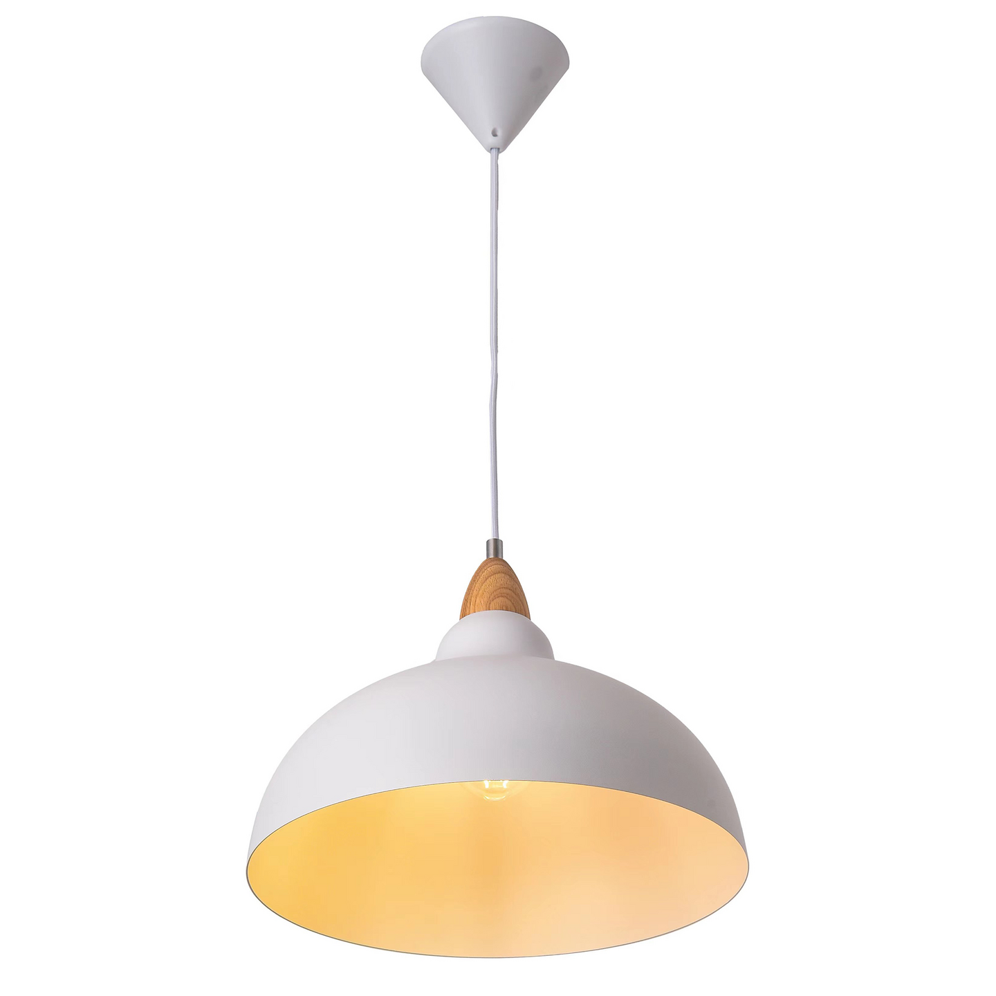 Riippuvalaisin Focuslight Alma 355mm E27 max.12W valkoinen