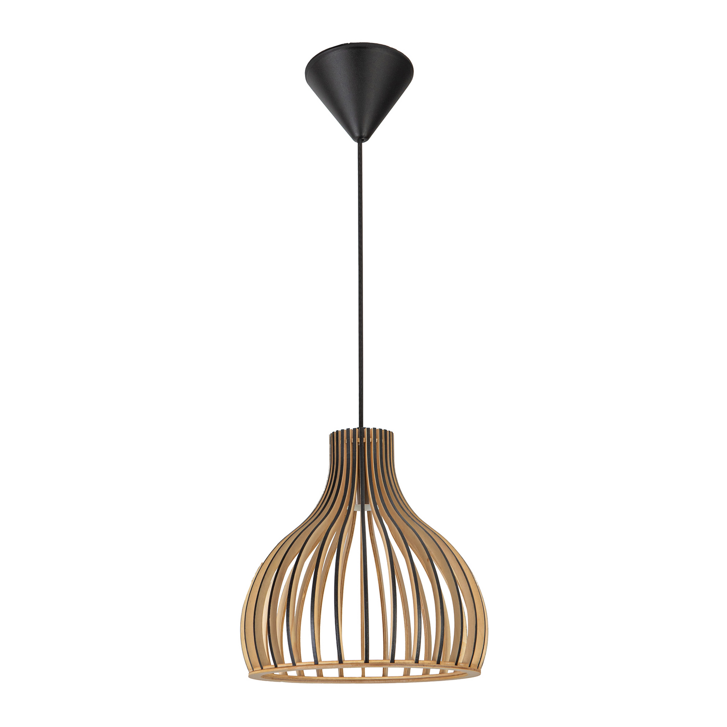 Riippuvalaisin Focuslight Verso 220mm E27 max.12W musta/puu