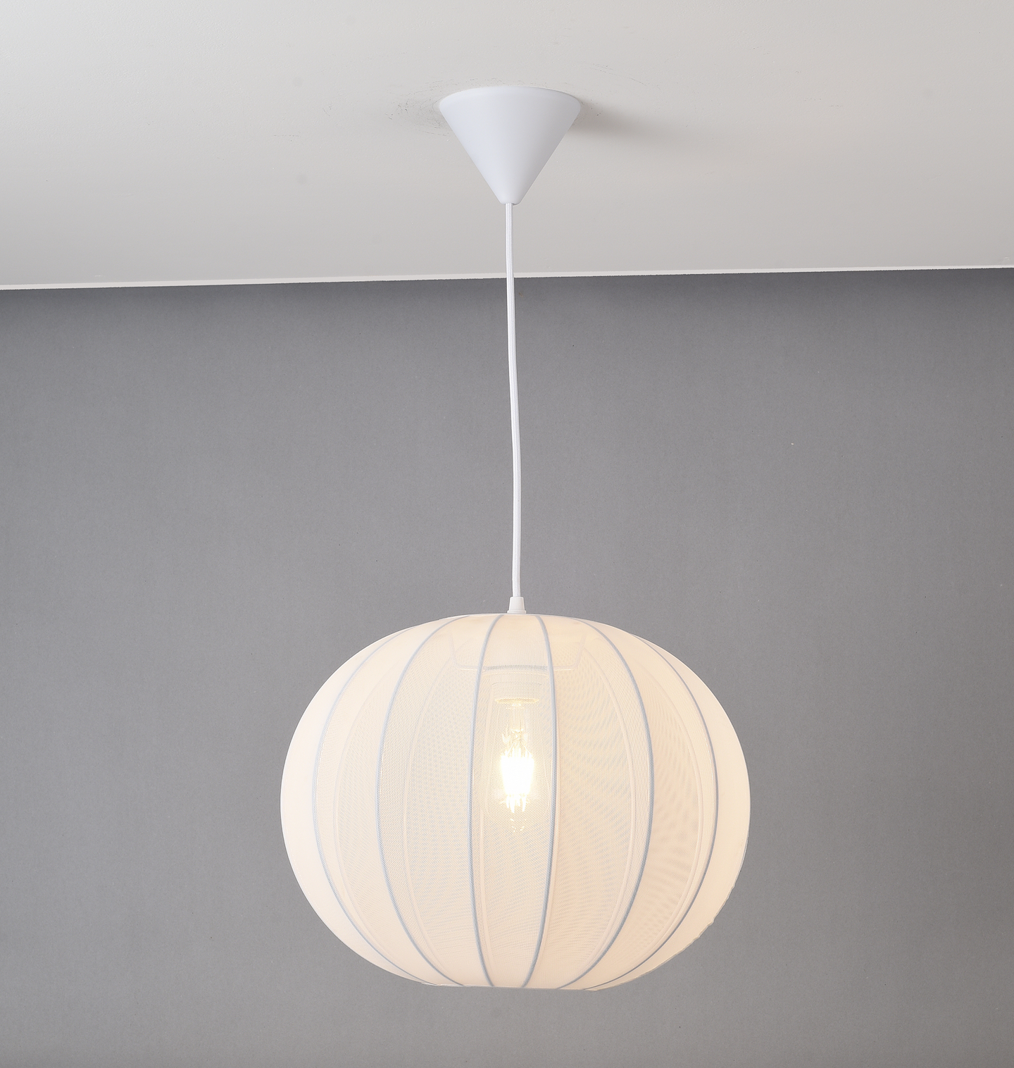 Riippuvalaisin Focuslight Elara 400mm E27 max.12W valkoinen