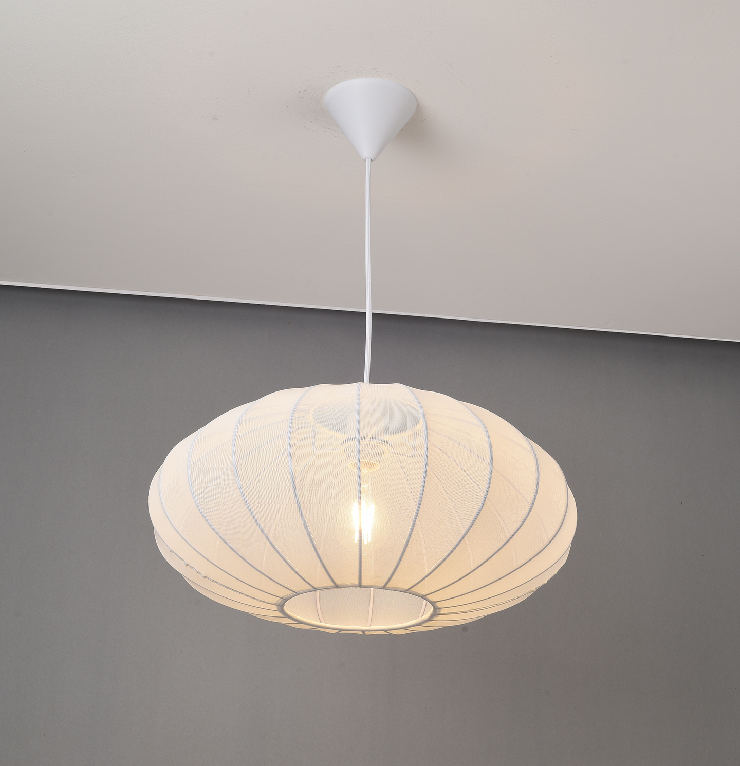 Riippuvalaisin Focuslight Elise 500mm E27 max.12W valkoinen