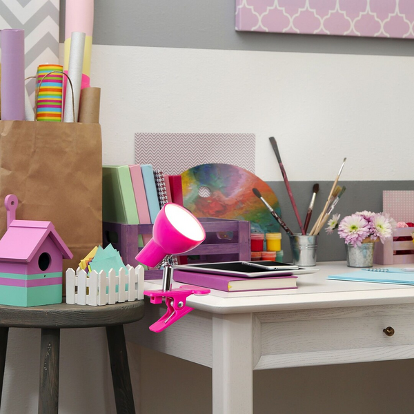 Klipsivalaisin Rabalux Noah 70mm 5W 360lm 3000K pinkki