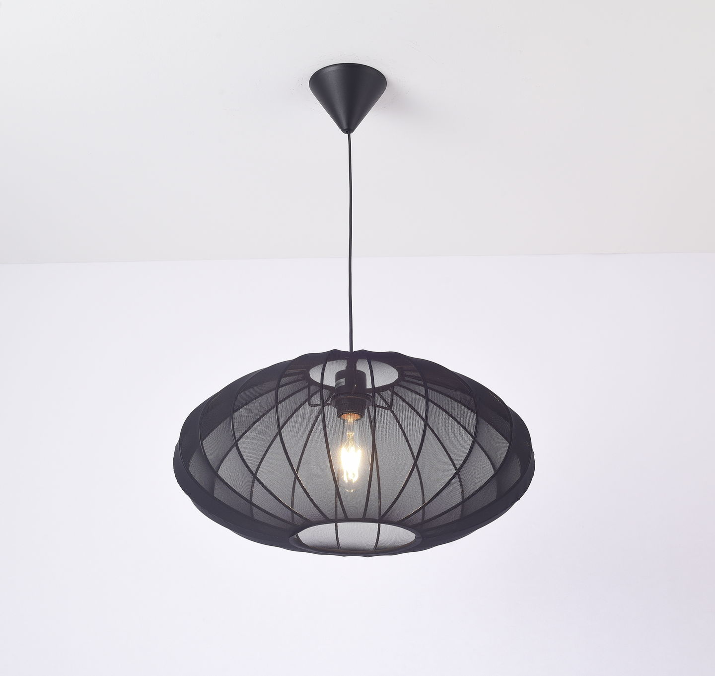 Riippuvalaisin Focuslight Elise 500mm E27 max.12W musta