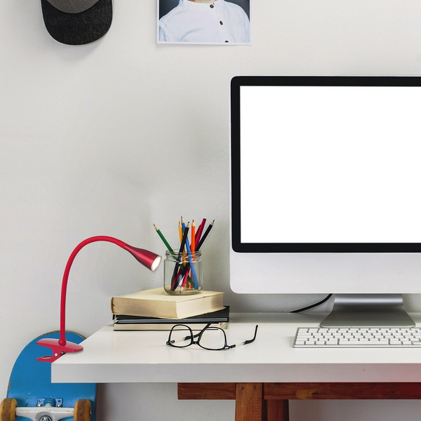 Klipsivalaisin Rabalux Jeff 130x350mm 4,5W 330lm 3000K punainen