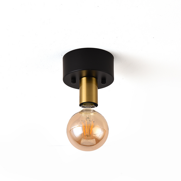 Kattovalaisin FocusLigh Suzy E27 max.40W musta/messinki