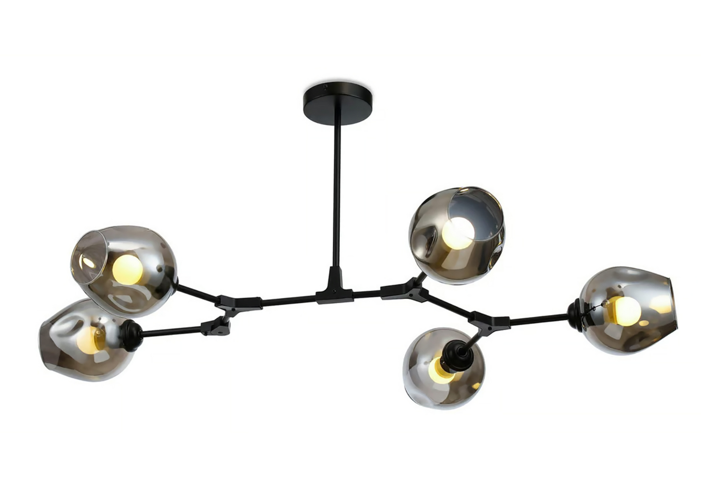 Kattovalaisin Focuslight Adams 5xE27 max.40W musta/savulasi