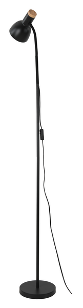 Lattiavalaisin Focuslight Oslo 1560mm E27 max.8W musta