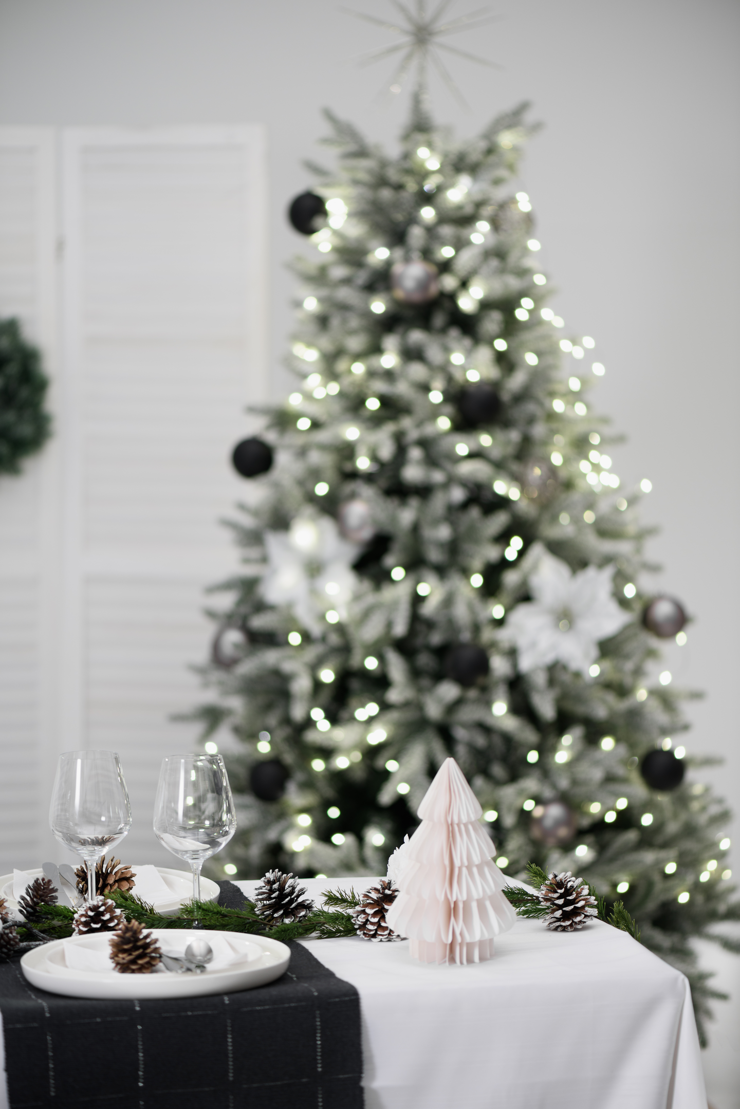 Paperikuusi Winteria 30cm valkoinen