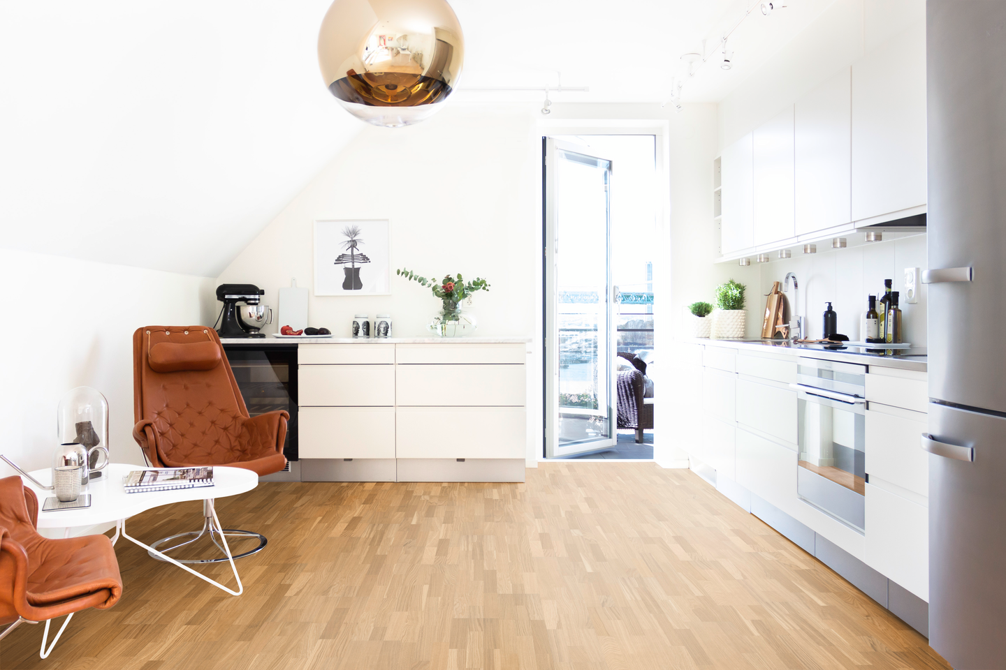 TRÄGOLV GOLVABIA 8,5 EK COUNTRY 2,32M², 119X195 LIGHTWOOD 3-ST MATT