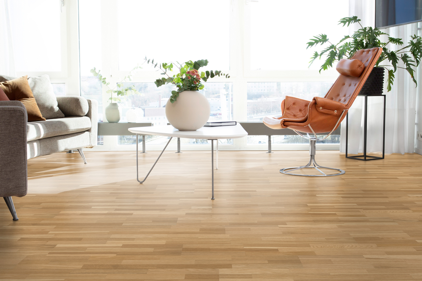 TRÄGOLV GOLVABIA 8,5 EK COUNTRY 2,32M², 119X195 LIGHTWOOD 3-ST MATT