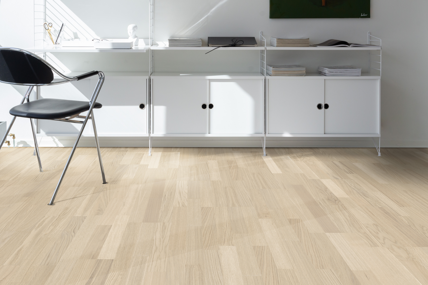 TRÄGOLV GOLVABIA 8,5MM EK VITL 2,32M², 1191X195 LIGHTWOOD 3-ST MATT