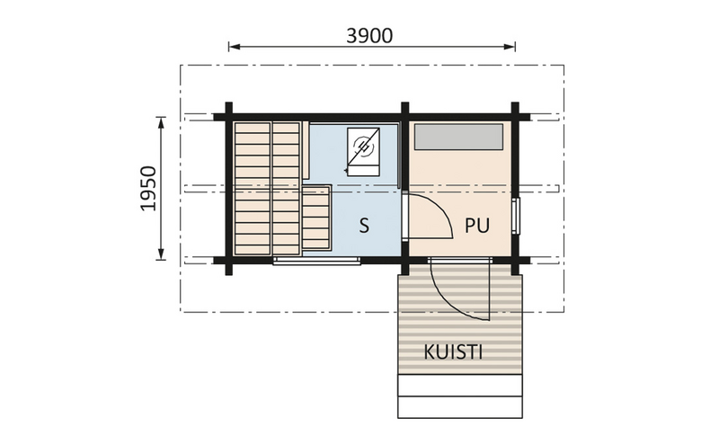 Sauna Kimara Raami 11 8m²