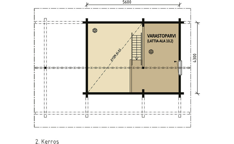 Saunamökki Kimara 55 A 25m²
