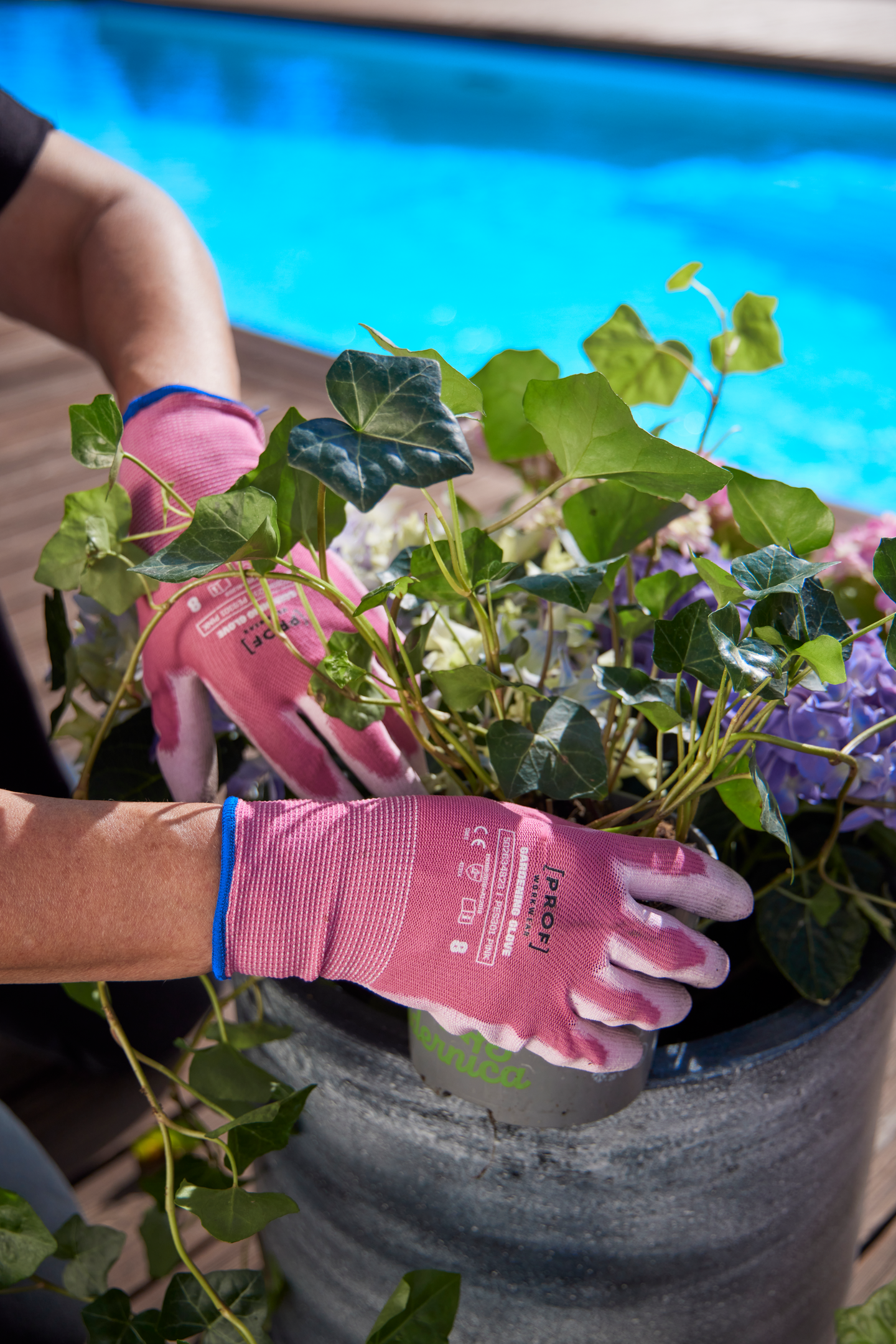 Puutarhakäsine PROF pinkki