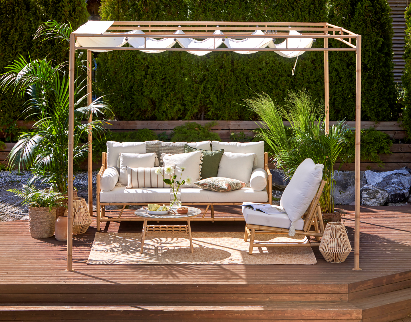 PERGOLA CELLO BAMBOIS 2,8X2,8M