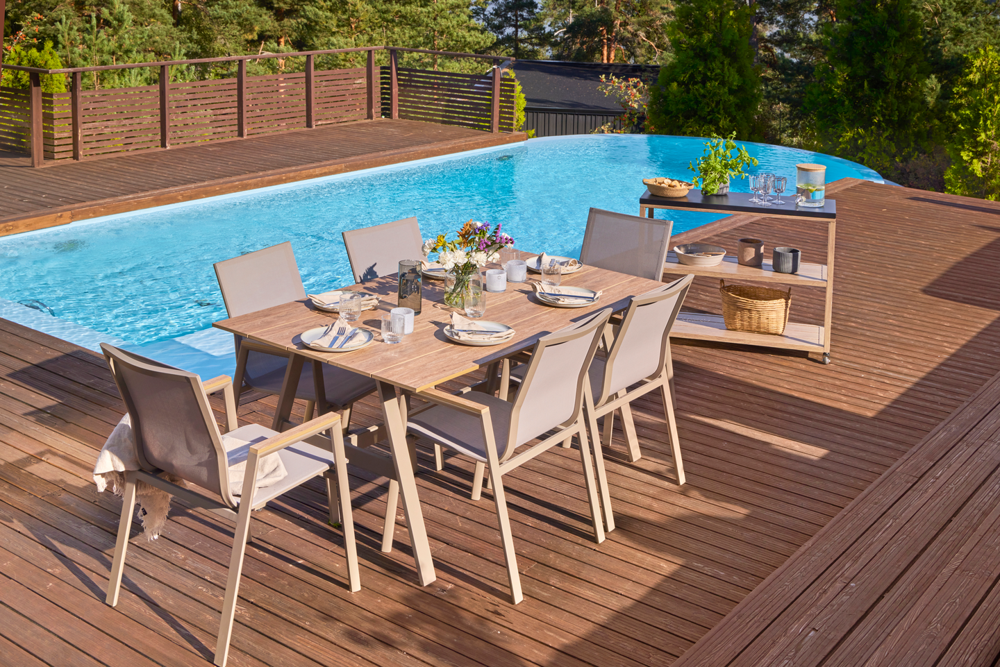 Tarjoiluvaunu Cello Teramo 100x38x81cm