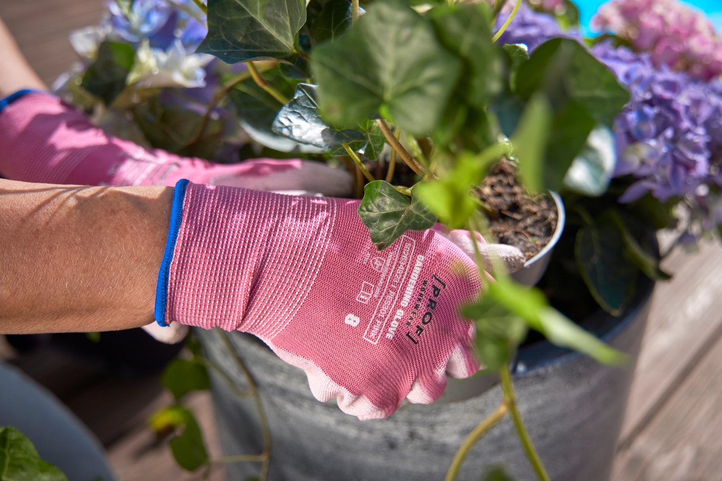 Puutarhakäsine PROF pinkki