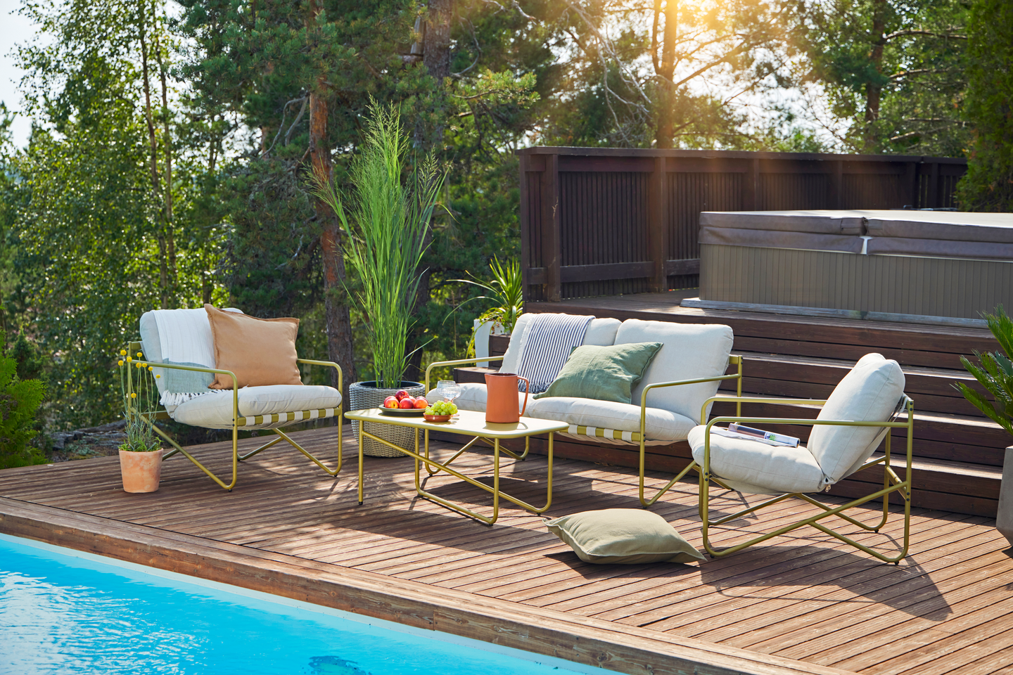 Sohvaryhmä Cello Green 4 osaa