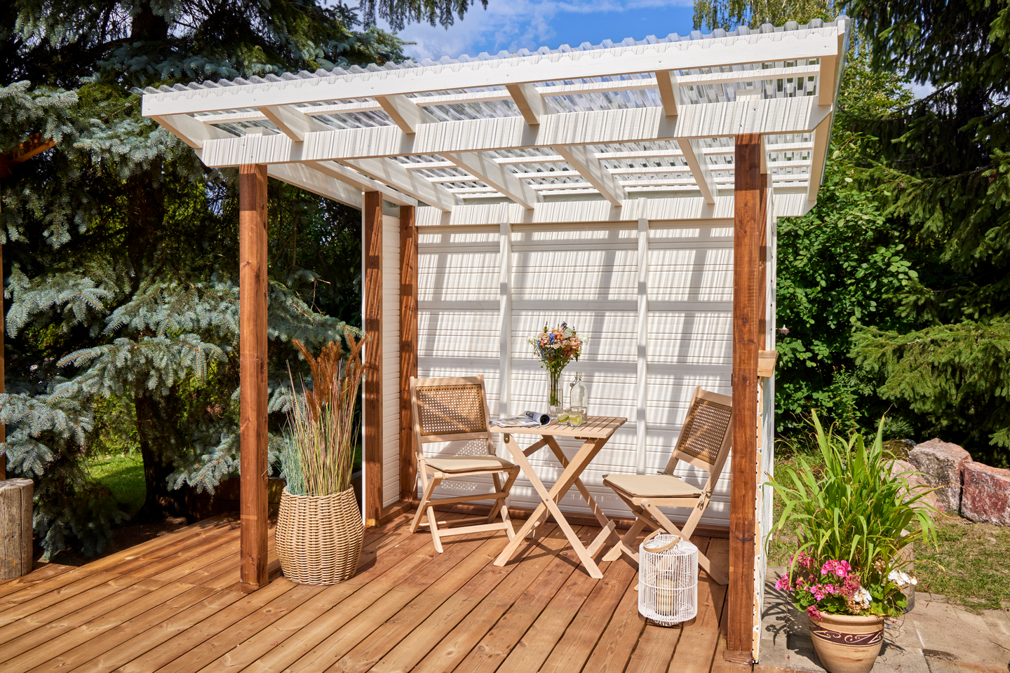 Parvekesetti Cello Bistro 3 osaa ruskea