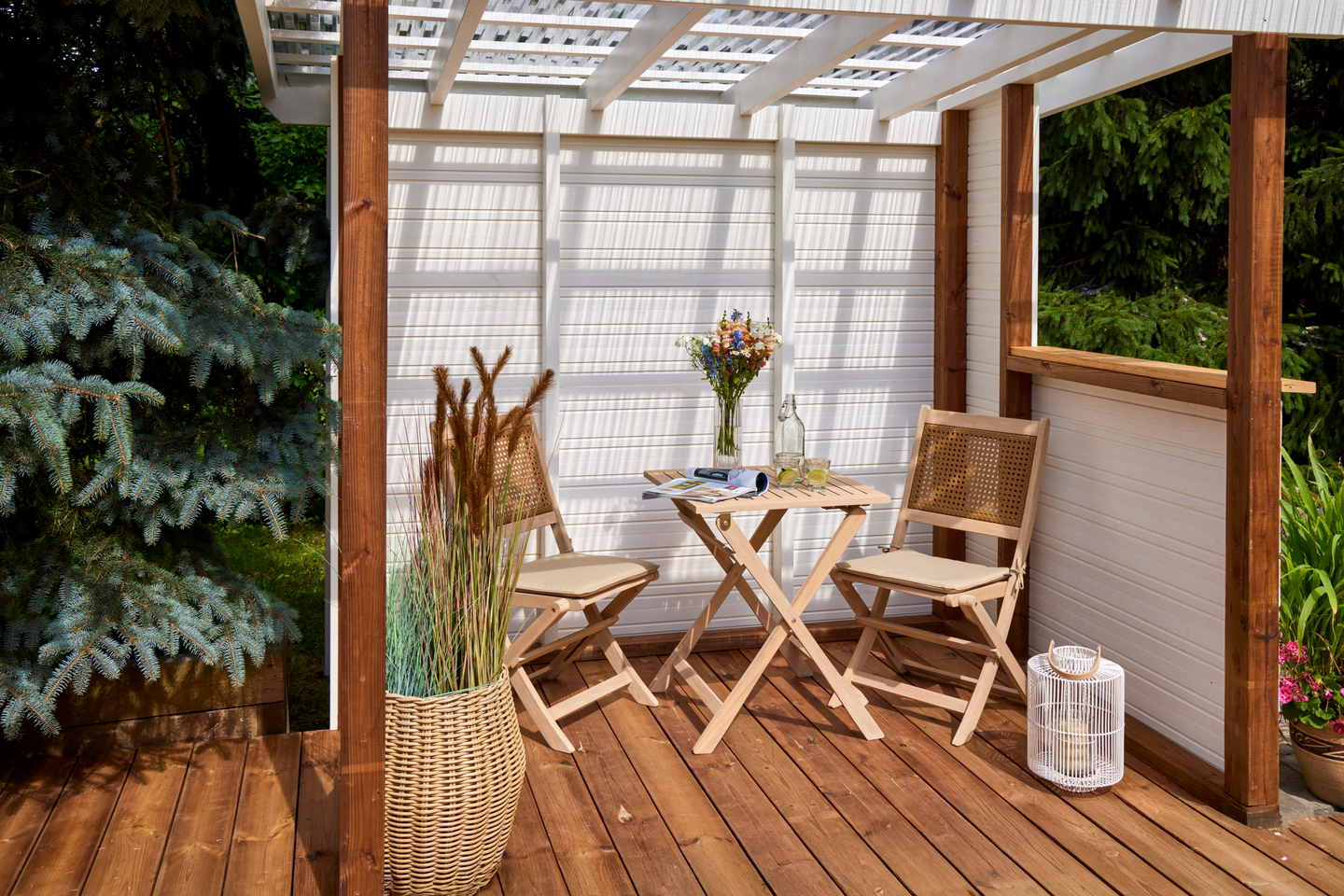 Parvekesetti Cello Bistro 3 osaa ruskea