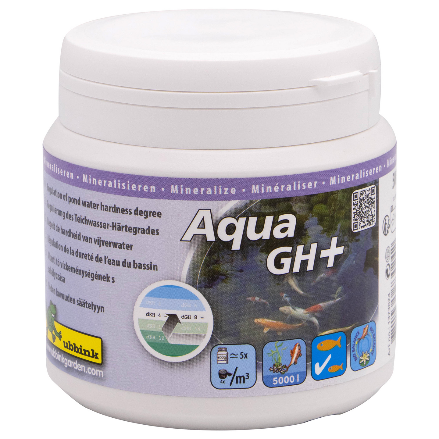 Kokonaiskovuuden säätelyyn Aqua GH+ 500 g