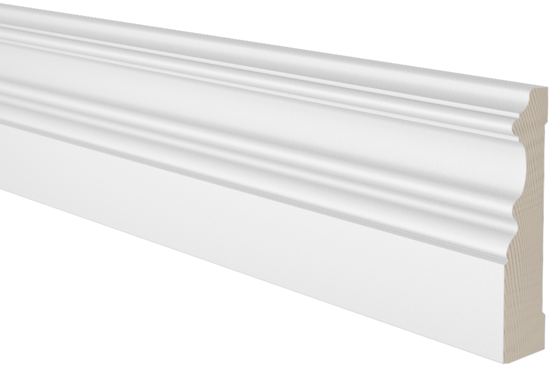 SOCKEL EHL PROLIST ALLMOGE FURU VIT WEST, 21X120X4400MM