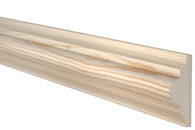 DEKORLIST EHL PROLIST FURU OBEHANDLAD, 12X34X2400MM