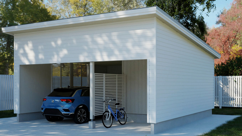 Autokatos Kimara Pontti AK12,5VP vaakaverhous + pulpettikatto 12,5m²