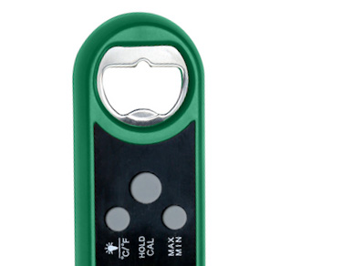 Instant Read Lämpömittari Big Green Egg pullonavaajalla