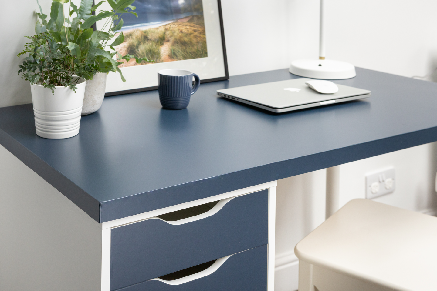 Kontaktimuovi DC-Fix 346-0692 0,45x2m puolimatta laivastonsininen