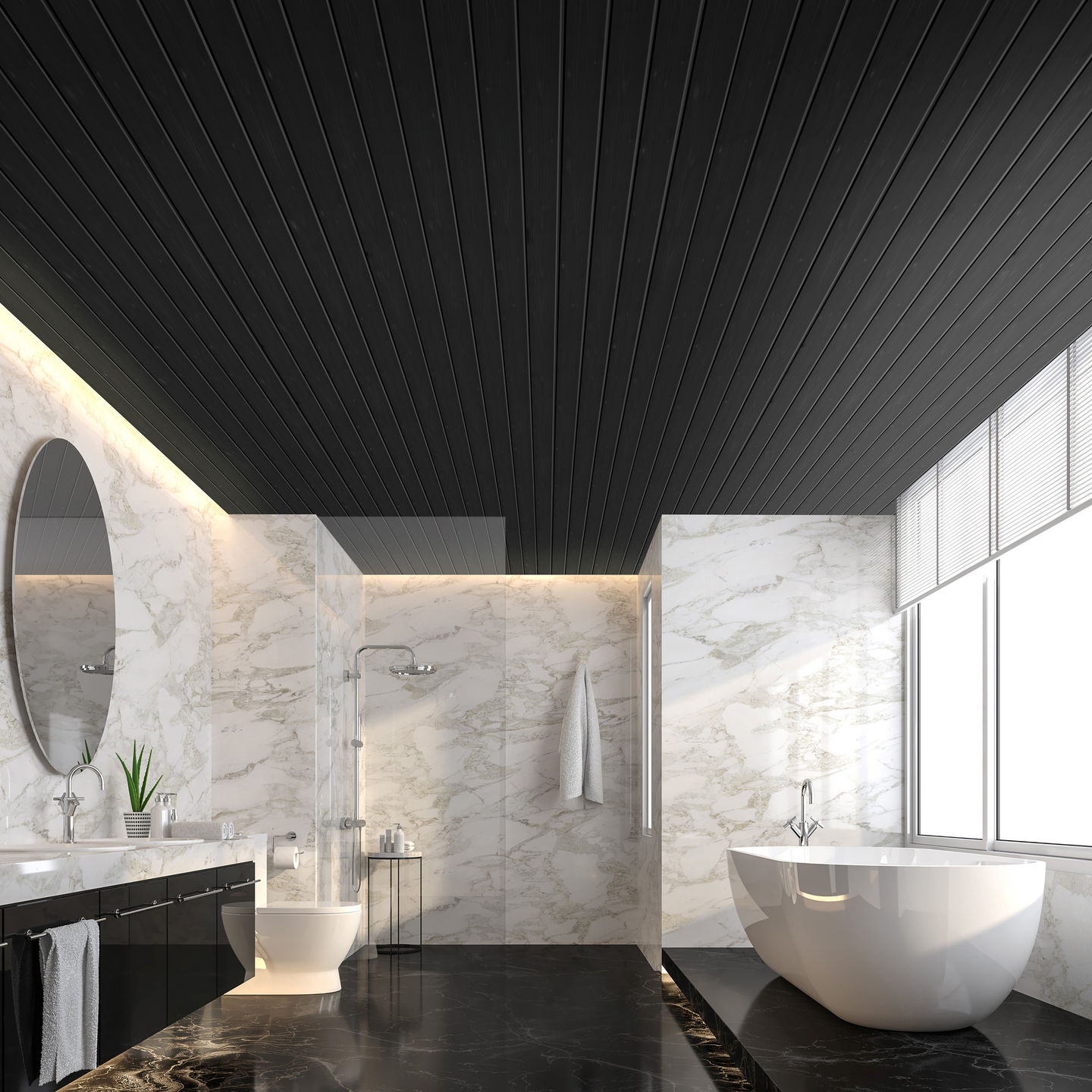 Saunapaneeli 14x95x2400 STS4 TK saunasuojattu hiili