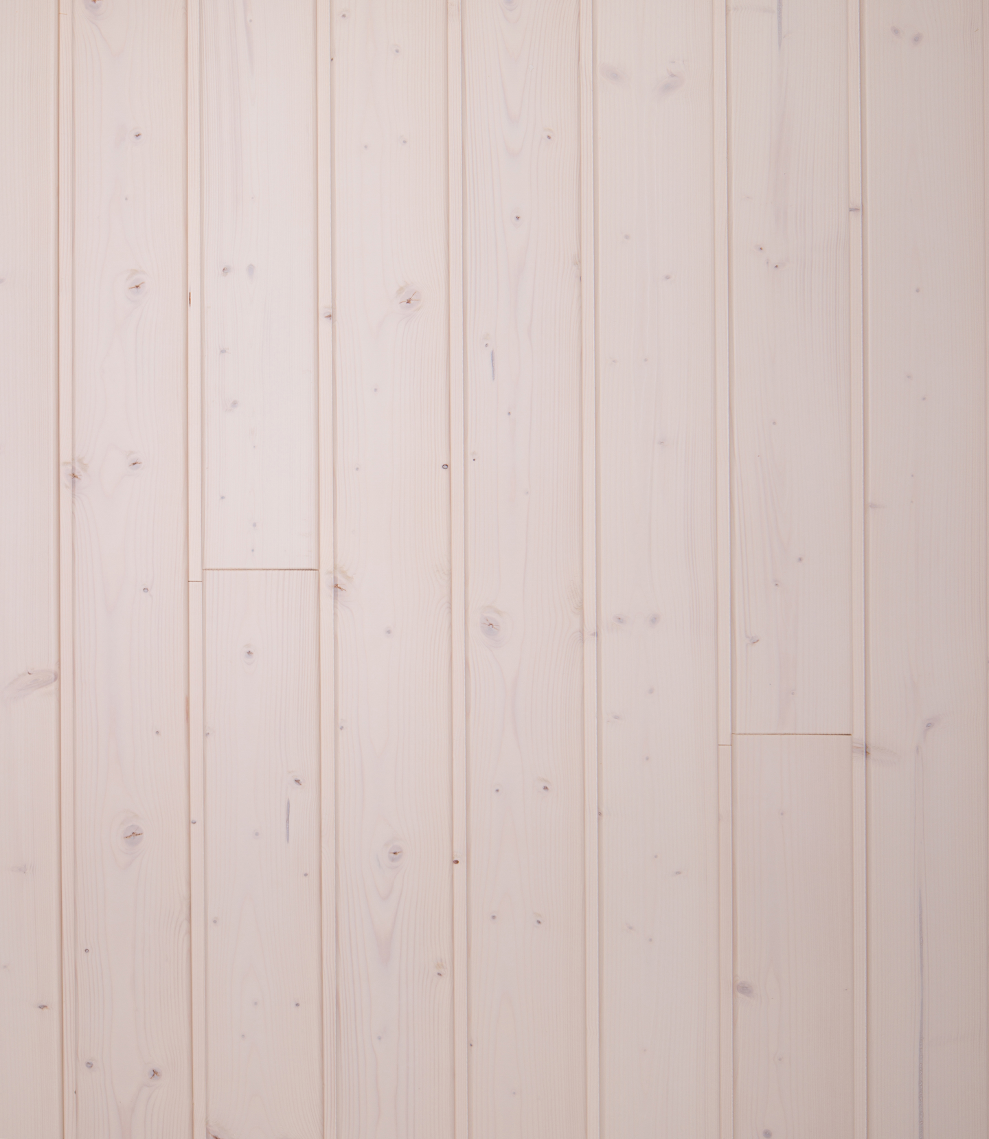 Sisustuspaneeli 14x120x2370mm STP PP kuusi valkolakattu 6kpl 1,56m²