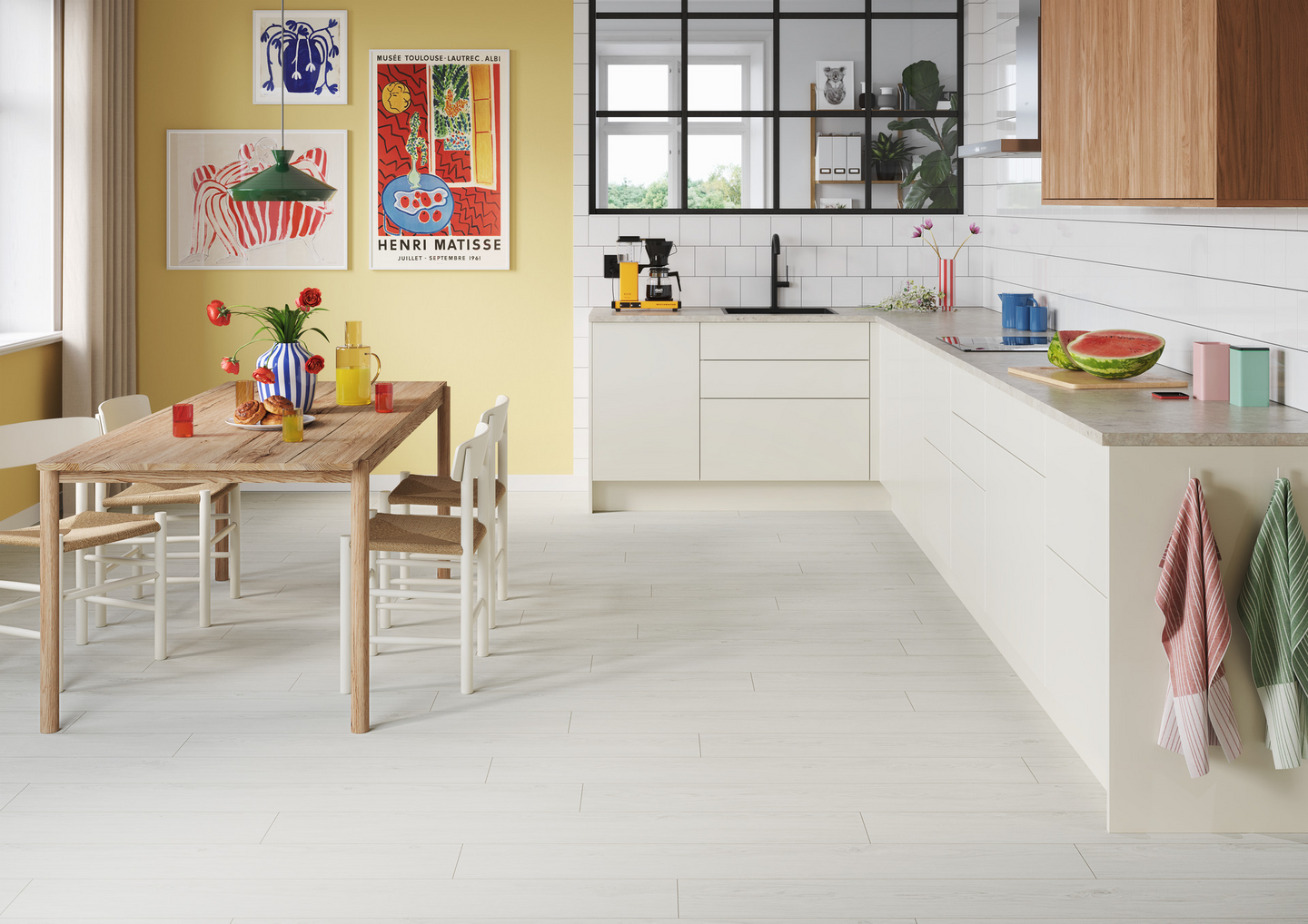 LAMINATGOLV TARKETT WS SOUNDLOGIC 932 AURORA OAK WHITE