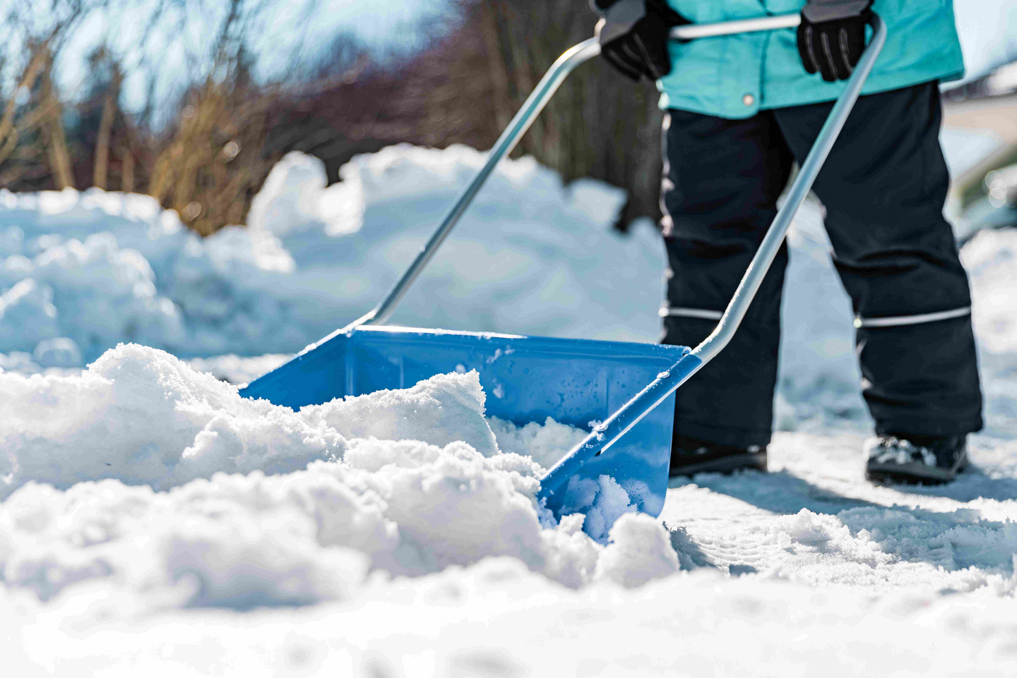 Lasten lumikola The Pulkka sininen