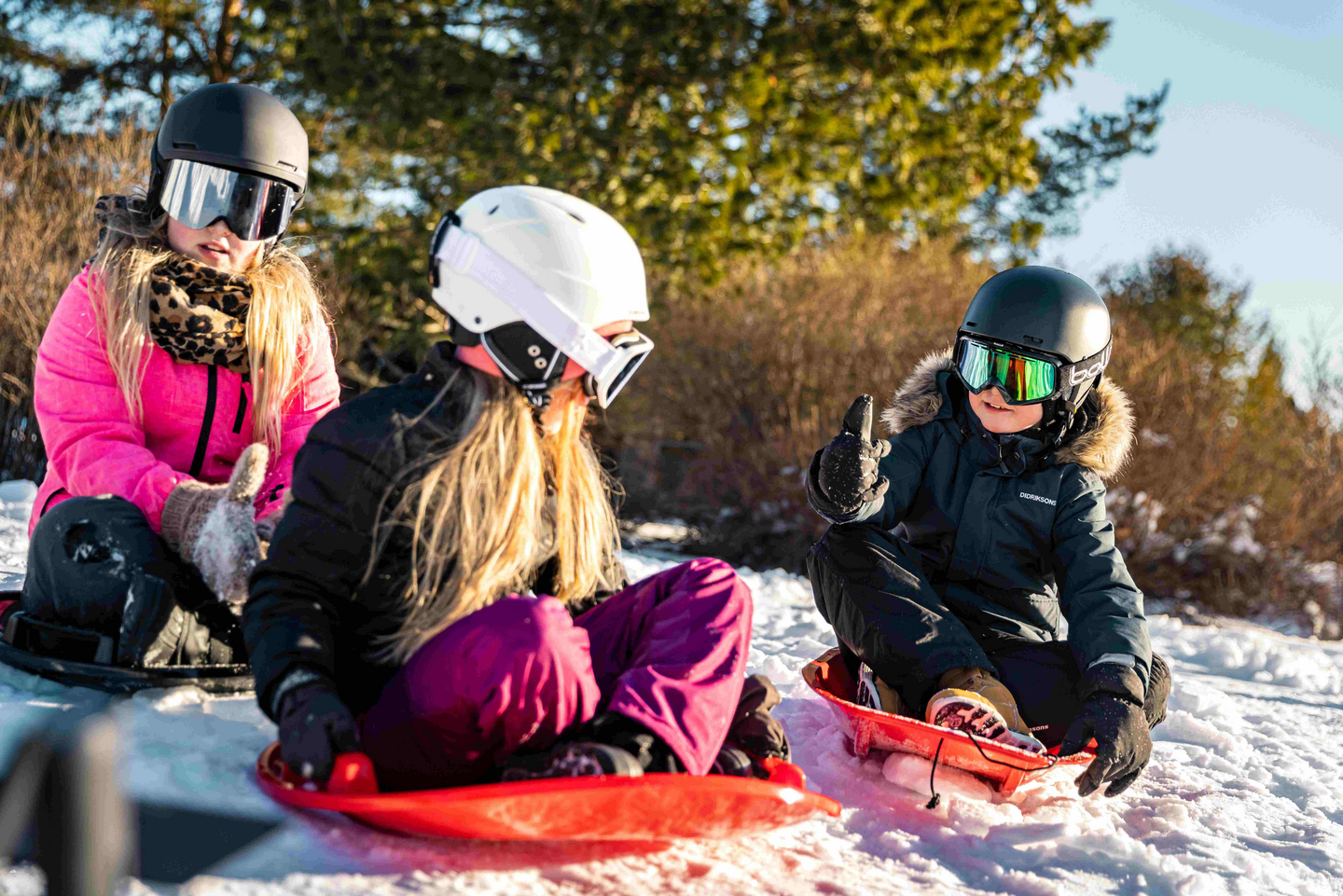 Liukuri pyöreä Ufo The Pulkka punainen