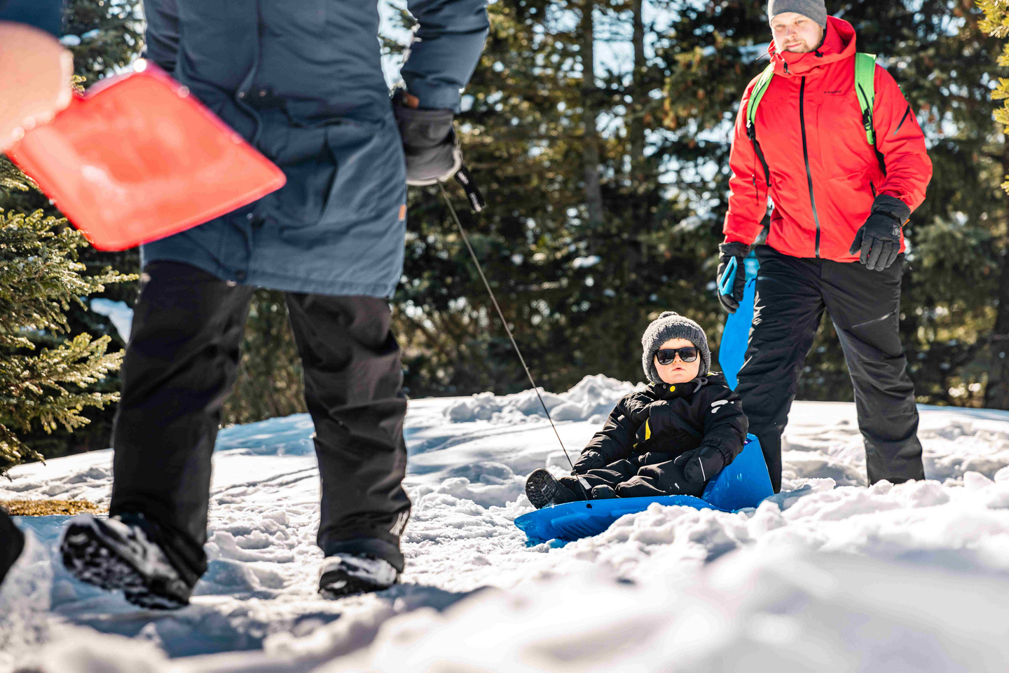 Vauvapulkka Baby The Pulkka sininen