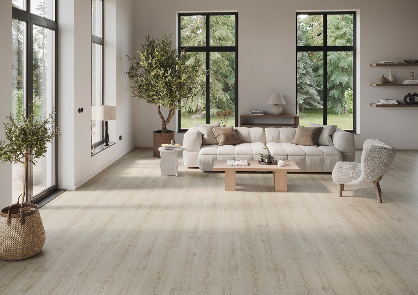 VINYLPLATTA TARKETT ID55CL SCAN OAK LT BEIGE 4V 19,70X121,70