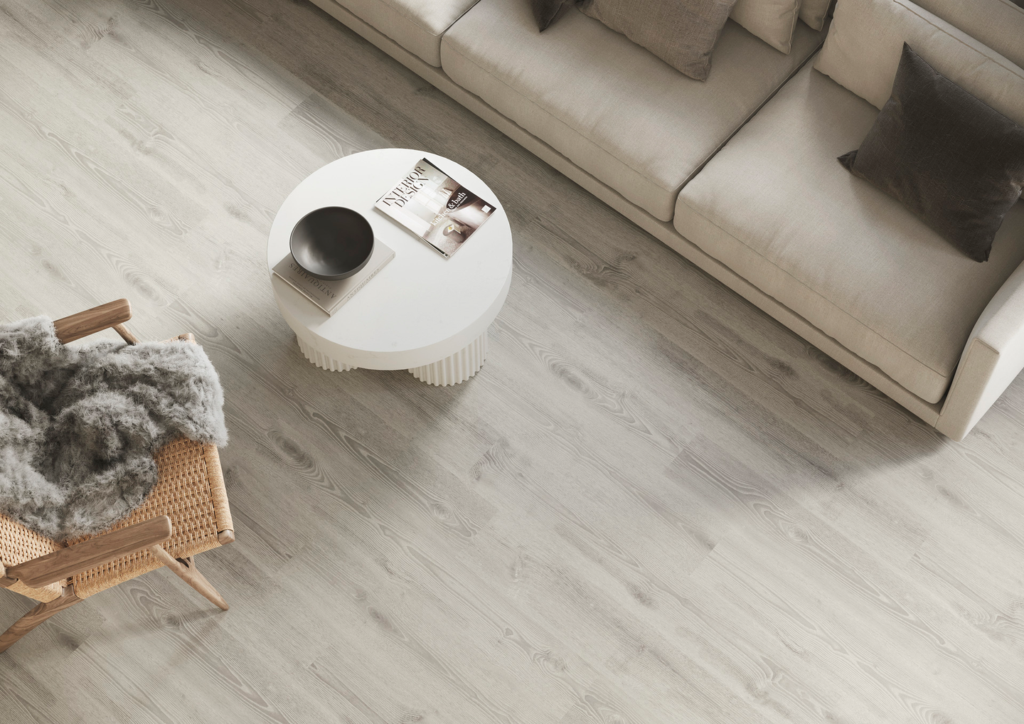 VINYLPLATTA TARKETT ID55CL SCAN OAK MD GREY 4V 19,70X121,70