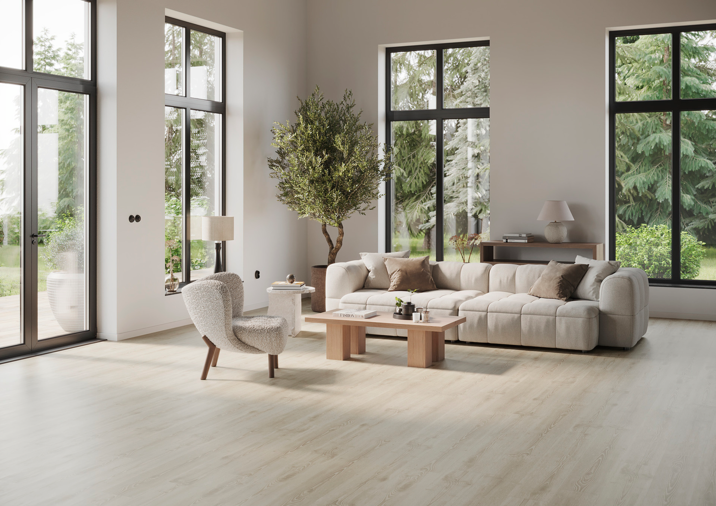 VINYLPLATTA TARKETT ID55CL SCAN OAK LT BEIGE 4V 19,70X121,70