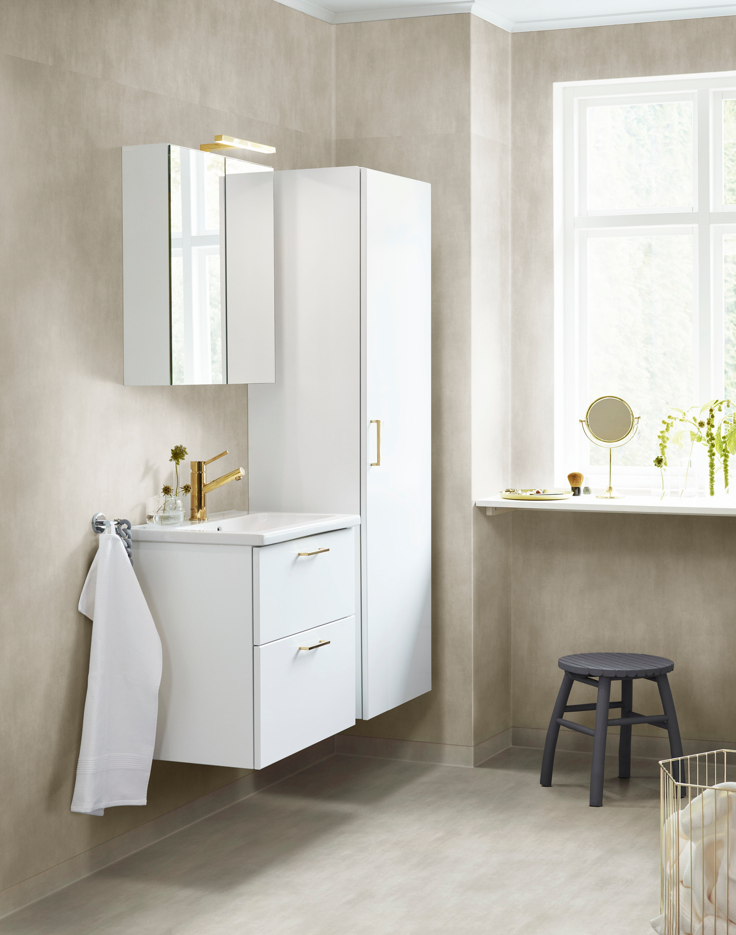 VÅTRUMSGOLV TARKETT AQUARELLE FLOOR RAW CONCRETE MEDIUM GREY