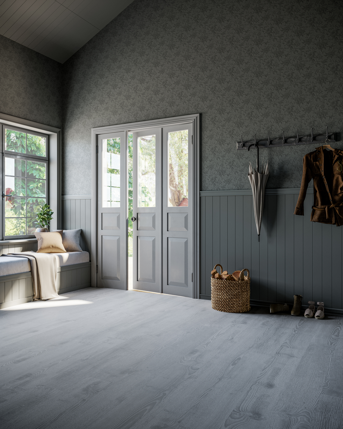 VINYLPLATTA TARKETT IDC ULTIMATE 55 SCAN OAK MD GREY 120