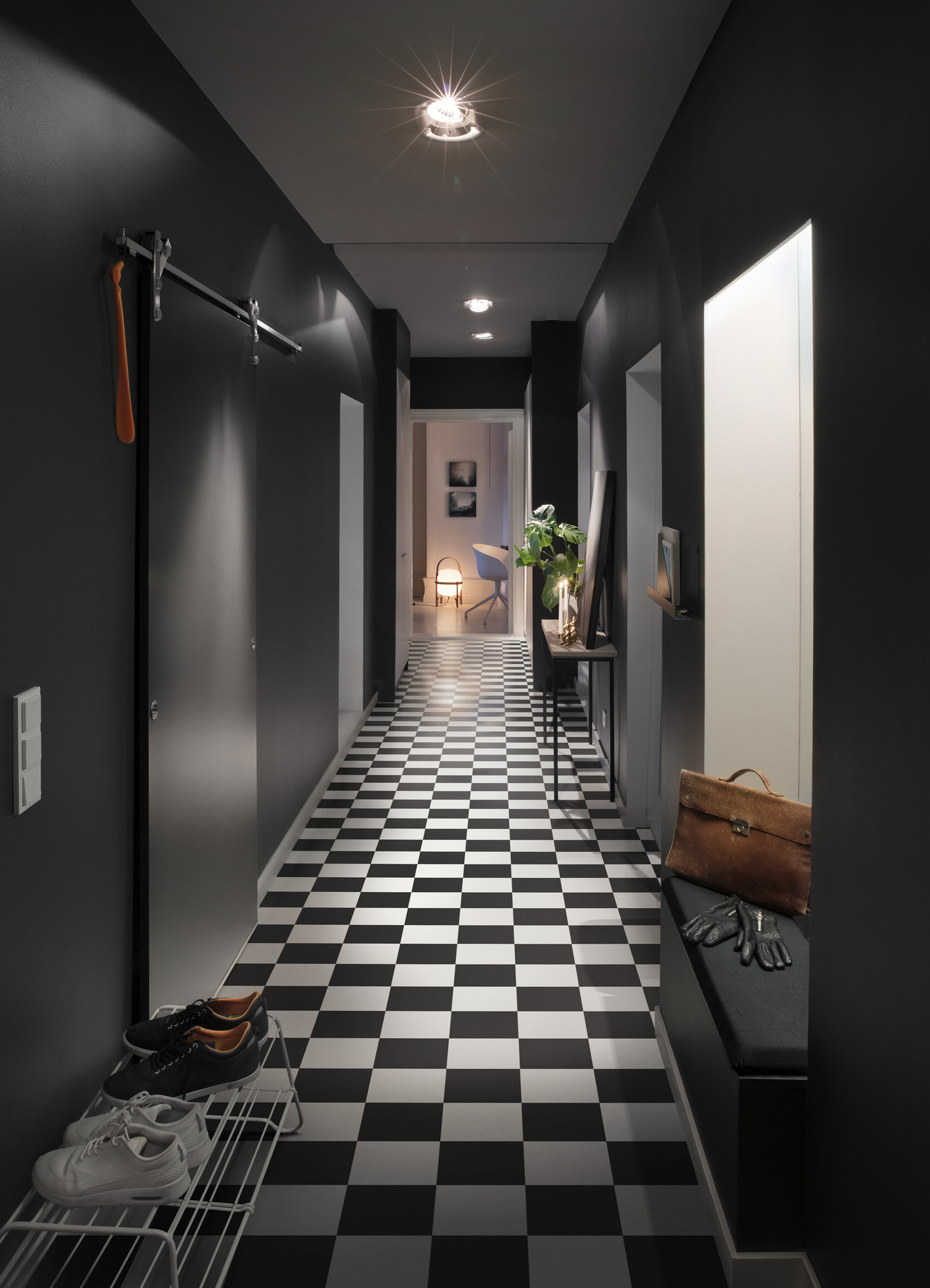 VINYLGOLV 200 TARKETT EXTRA ALBI BLACK&WHITE